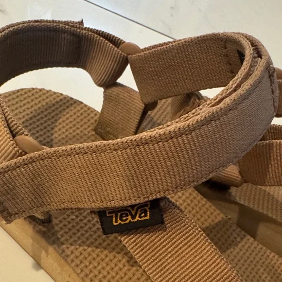 Teva Tan Strappy Sandals- Sand Dune - Picture 2 of 5